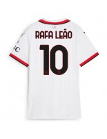 AC Milan Rafael Leao #10 Venkovní Dres pro Dámské 2024-25 Krátký Rukáv